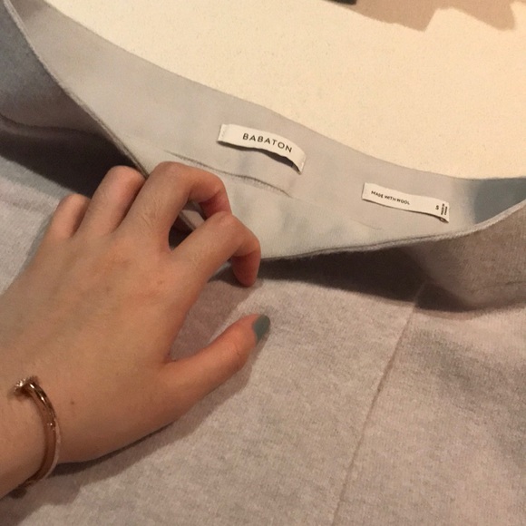 New Babaton ankle length grey skirt